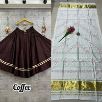 semi goji silk bandhani Khadi print duptta
