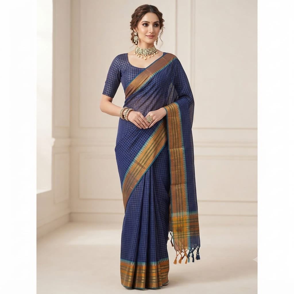 Narayanpet Mercerized Cotton Saree