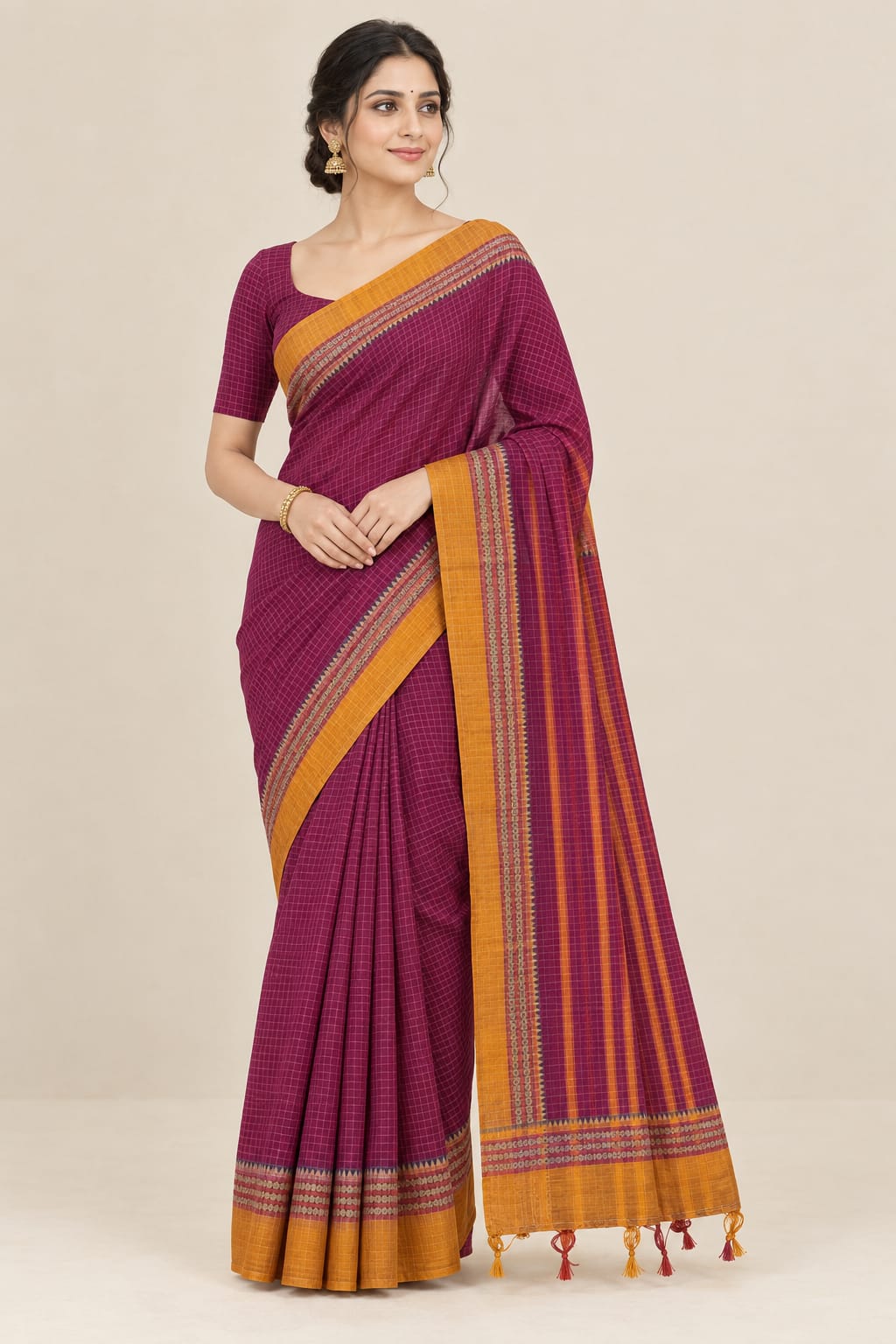 Narayanpet Mercerized Cotton Saree