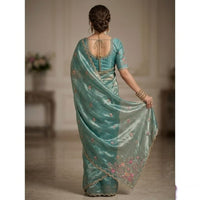 Organza Embroidery Saree
