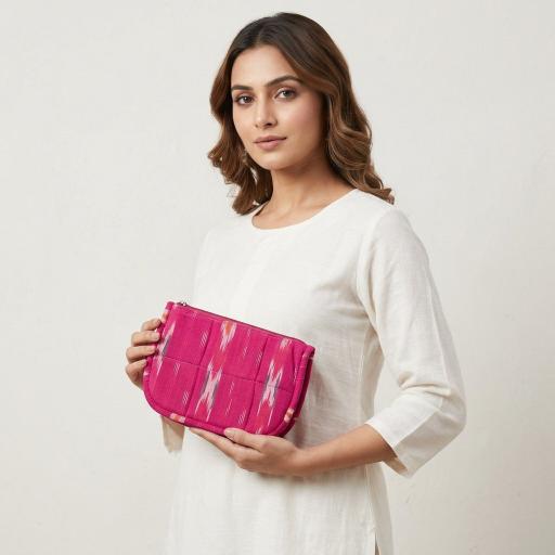 Handmade 4-Pockets Cotton Jewelry Bag
