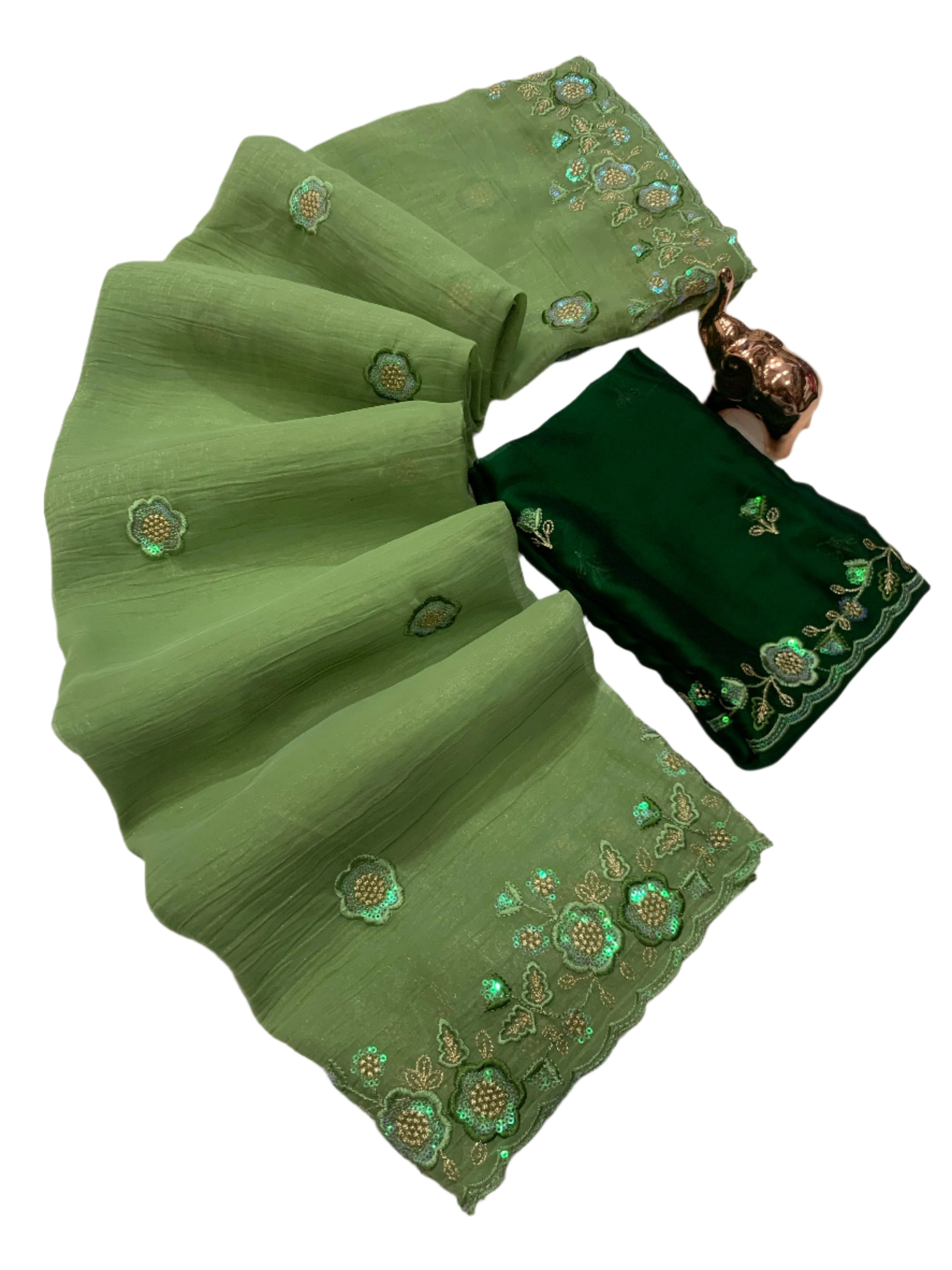 CRUNCHY CHIFFON SAREE