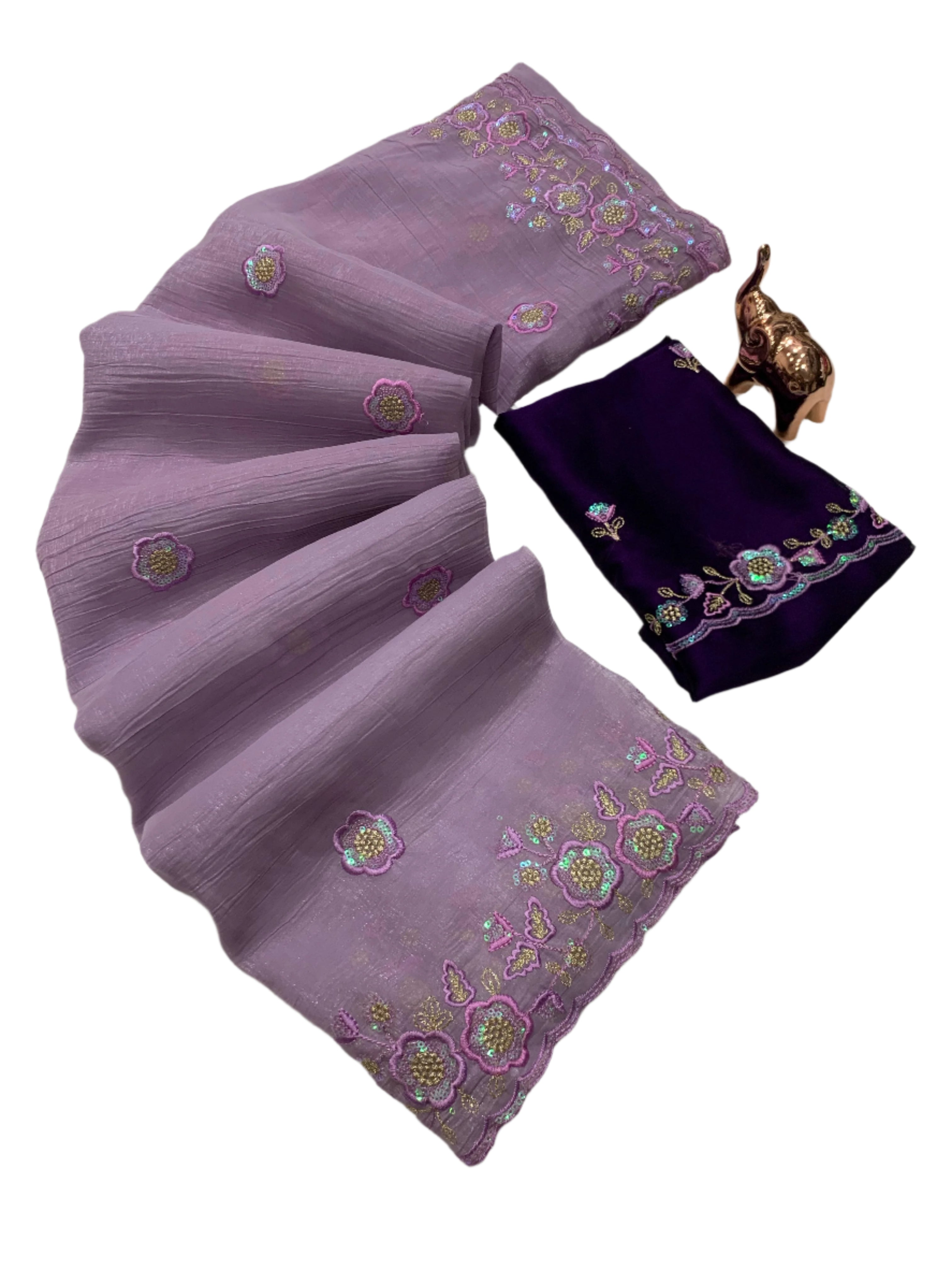 CRUNCHY CHIFFON SAREE