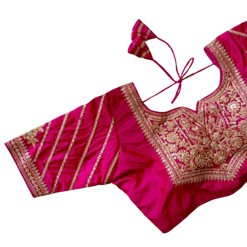 BLUBBERY SILK BLOUSE