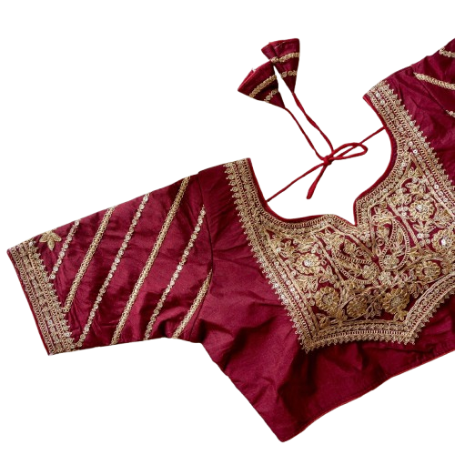 BLUBBERY SILK BLOUSE