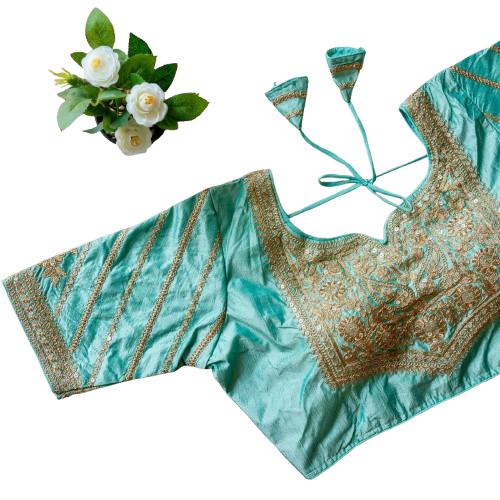 BLUBBERY SILK BLOUSE
