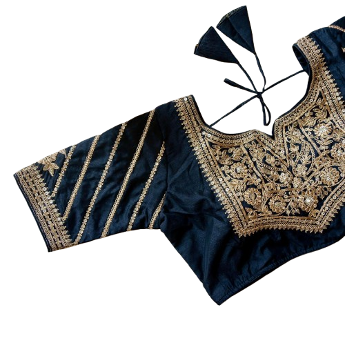 BLUBBERY SILK BLOUSE