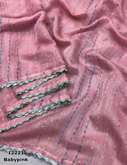 JUTE ORGANZA WITH SEQUENCE WORK SAREE