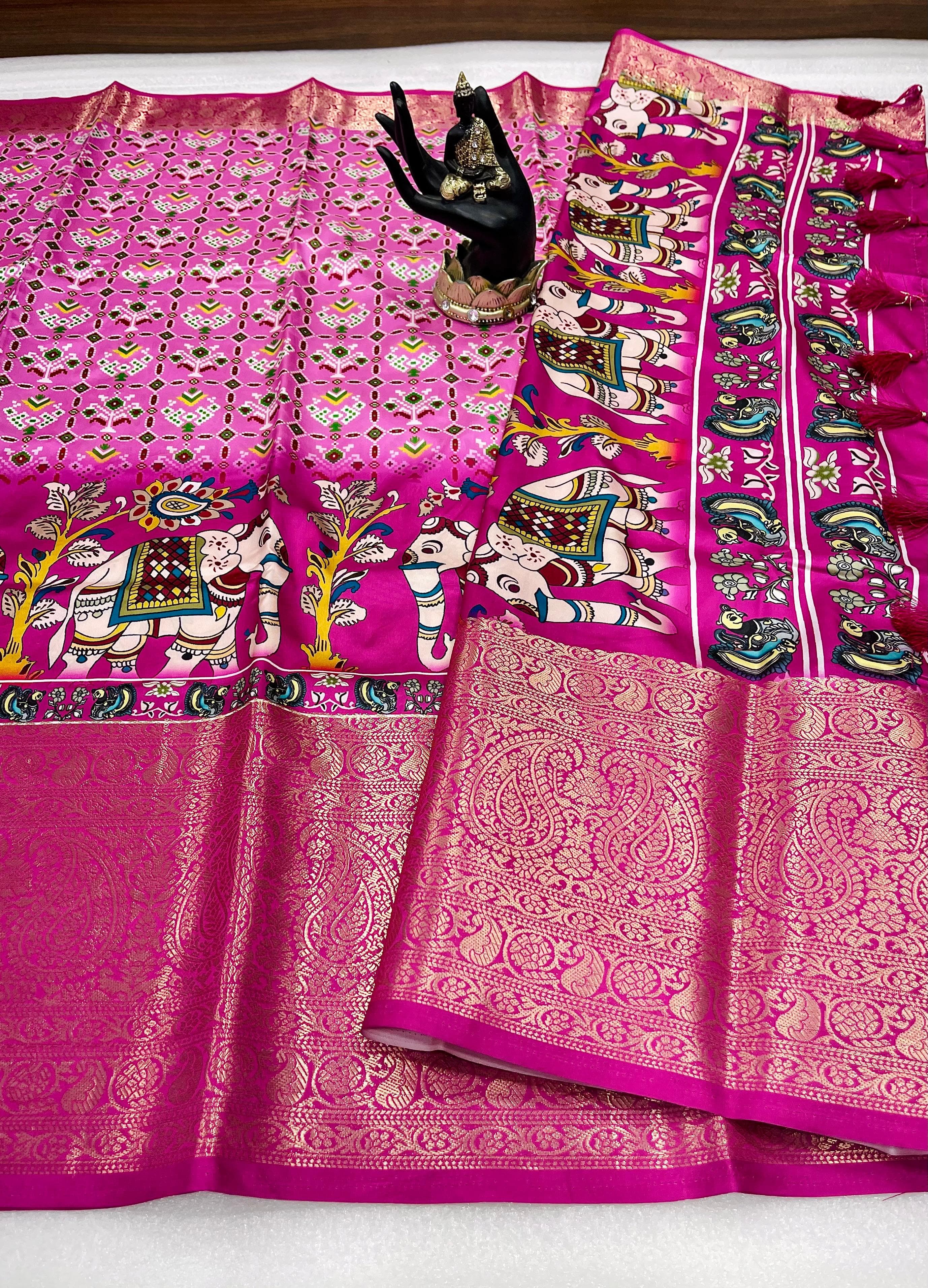 PURE SOFT LICHI SILK SAREE
