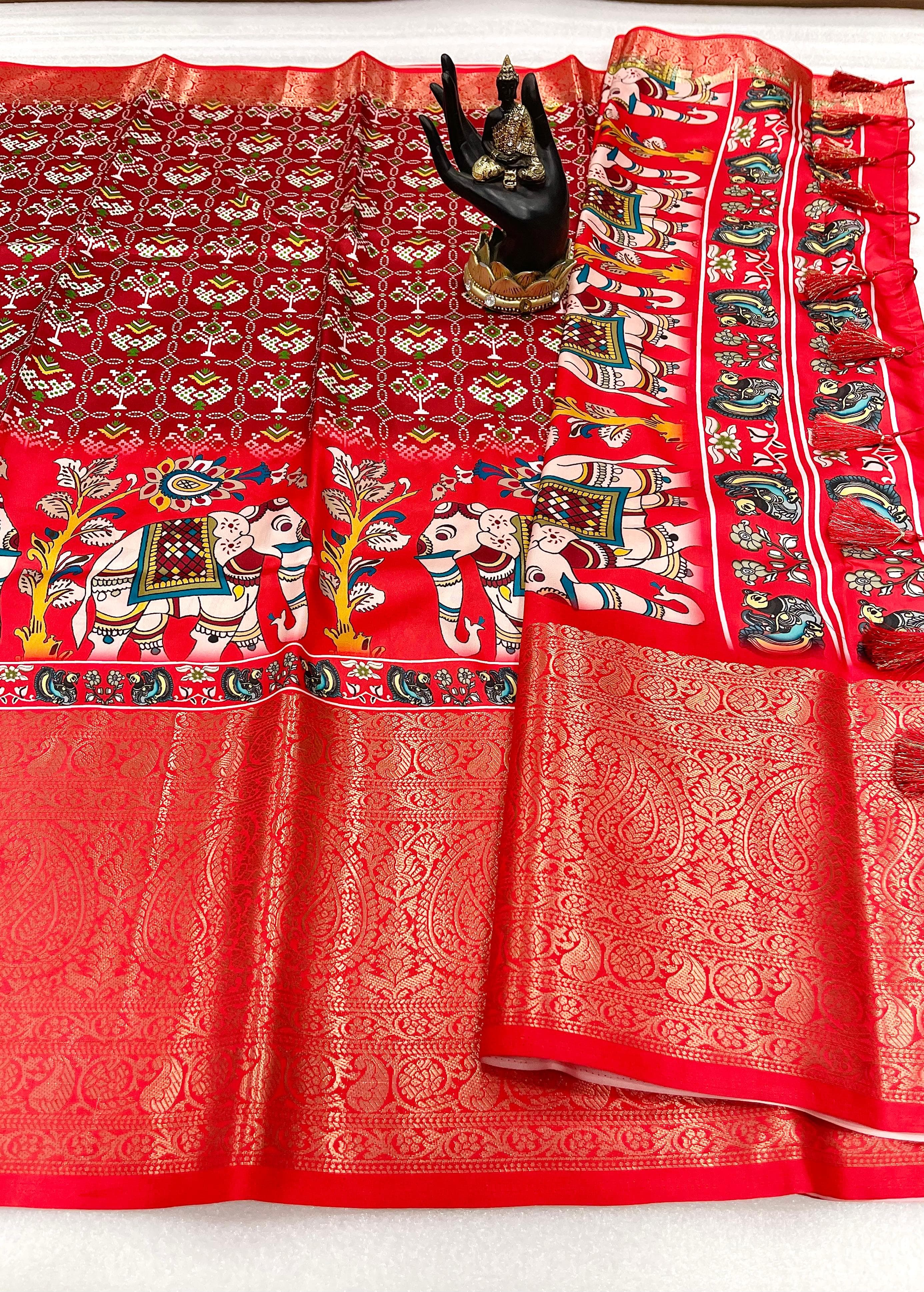 PURE SOFT LICHI SILK SAREE