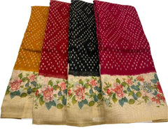 LINEN DIGITAL PRINT SAREE