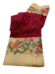LINEN DIGITAL PRINT SAREE