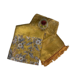 Antique Crisp Golden Bloom Saree.