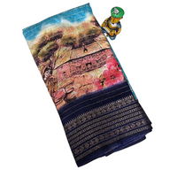 Chanderi Crush Printed Saree.