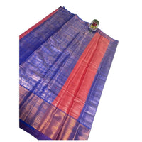 Purple Kanjeevaram Semi Pattu Silk Saree