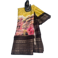 Tussar Organza Tissue Saree