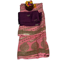 Zari Butta Khaddi Georgette Saree