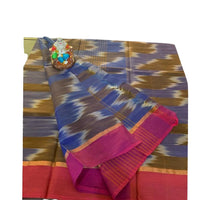 Zig Zag Kattari Design Patola saree