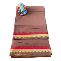 Megha Gulabi Zig-zag Saree