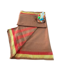 Megha Gulabi Zig-zag Saree