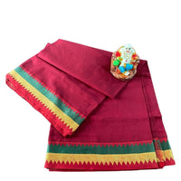 Megha Gulabi Zig-zag Saree