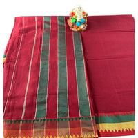 Megha Gulabi Zig-zag Saree