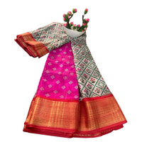 Floral Printed Muga Silk Saree