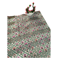 Floral Printed Muga Silk Saree