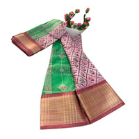 Floral Printed Muga Silk Saree