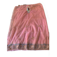 Vintage Rust Tie-Dye Pure Chiffon