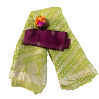 Zari Butta Georgette Saree