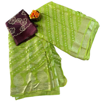 Zari Butta Georgette Saree