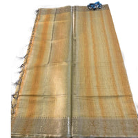 Chanderi Silk Saree with Zari Stripes.