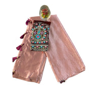 Crushed Tissue Saree