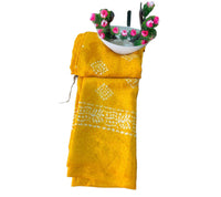 Batik Printed Bandhani Saree