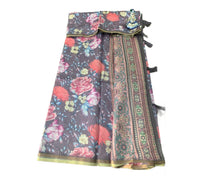 Digital Floral Printed Linen Cotton Saree