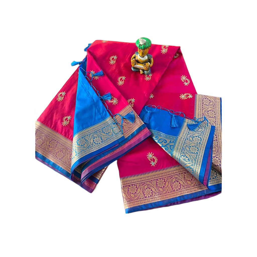 Morpankhi Kadiyal Paithani Saree