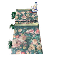 Digital Floral Printed Chiffon Saree
