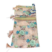 Digital Floral Printed Chiffon Saree