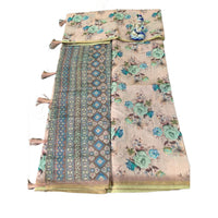 Digital Floral Printed Chiffon Saree