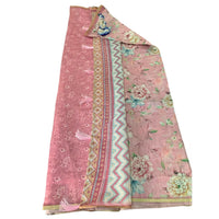 Digital Floral Printed Chiffon Saree