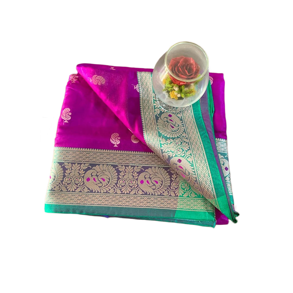 Morpankhi Kadiyal Paithani Saree
