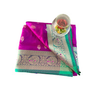 Morpankhi Kadiyal Paithani Saree