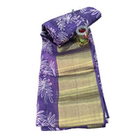 Hand Block Printed Chanderi Silk Saree
