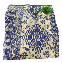 Hand Block Printed Cotton Mulmul Saree
