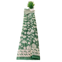 Hand Block Printed Cotton Mulmul Saree