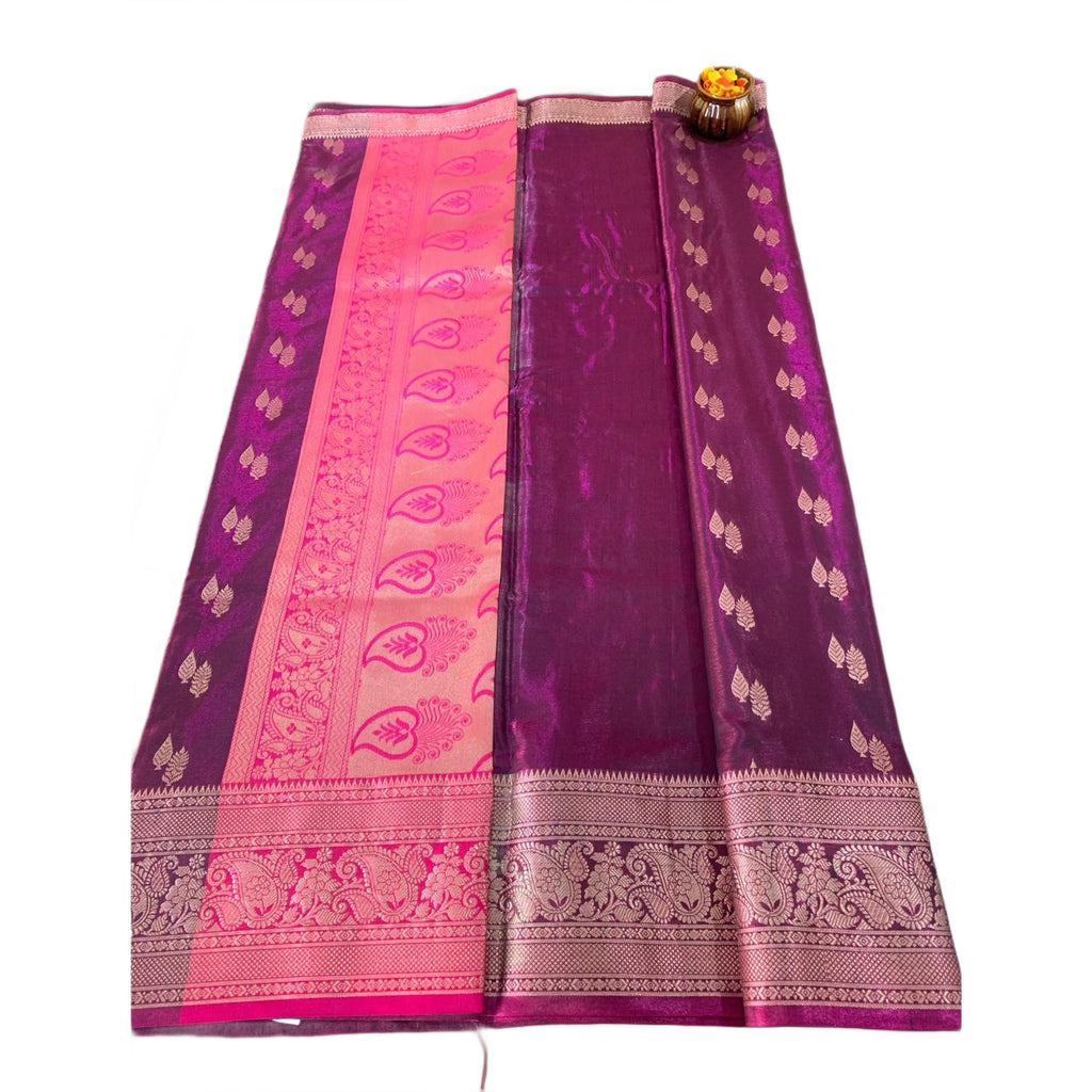 Traditional Zari Woven Kanjeevaram Silk Saree.