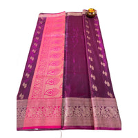 Traditional Zari Woven Kanjeevaram Silk Saree.