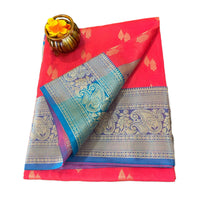 Traditional Zari Woven Kanjeevaram Silk Saree.