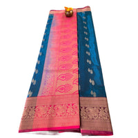 Traditional Zari Woven Kanjeevaram Silk Saree.